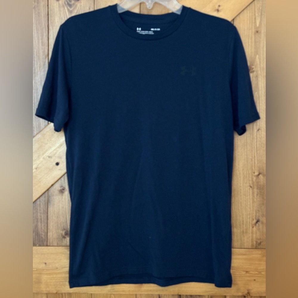 Men's Under Armour Heatgear Short Sleeve Tee in Navy | Small